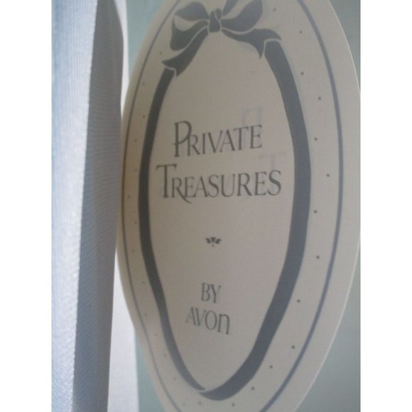 Vintage Avon Private Treasures Light Blue Lace Accent Ladies 8 Peignoir New - Picture 6 of 10